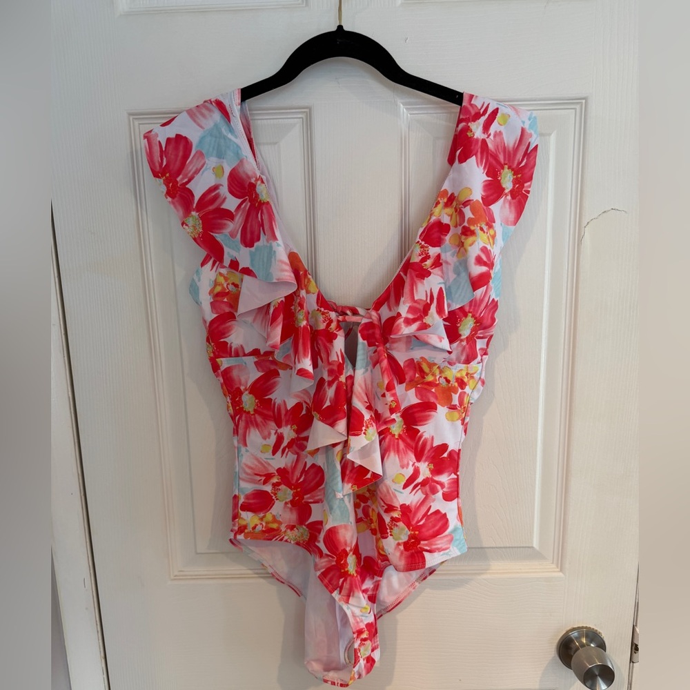 Floral Ruffle One-Piece Monokini